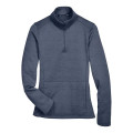 Devon & Jones Women's Newbury Melange Fleece Quarter-Zip ...
