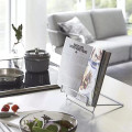 table metal folding bookshelf  stand portable