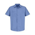 Red Kap Men's Industrial Stripe Short Sleeve Work Shirt