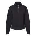 MV Sport Women's Sueded Fleece Quarter-Zip Sweatshirt