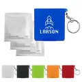 Antiseptic Wipes In Carrying Case Keychain