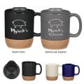 14 Oz. Cork Base Ceramic Mug