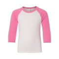 Next Level Youth CVC Three-Quarter Sleeve Raglan T-Shirt
