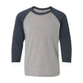Next Level Youth CVC Three-Quarter Sleeve Raglan T-Shirt
