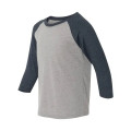 Next Level Youth CVC Three-Quarter Sleeve Raglan T-Shirt
