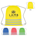Reflective Safety Drawstring Bag