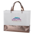 Flair Metallic Accent Non-Woven Tote Bag