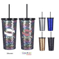 24 Oz. Sequin Tumbler