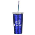 24 Oz. Sequin Tumbler with Park Avenue Straw