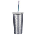 24 Oz. Sequin Tumbler with Park Avenue Straw