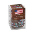 Freedom250-Short Acetate-Patriotic Milk Chocolate Nonpareils