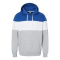 J. America Men's Varsity Fleece Colorblocked Hooded Sweat...