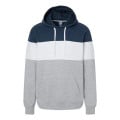 J. America Men's Varsity Fleece Colorblocked Hooded Sweat...