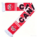 Premium Country Flag Soccer Fan Scarf with Fringed Ends 