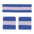Unisex Solid Color Sports Headband Wristband Set 