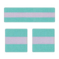 Unisex Solid Color Sports Headband Wristband Set 