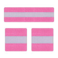 Unisex Solid Color Sports Headband Wristband Set 