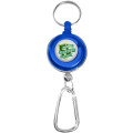 Transparent Badge Reel with Carabiner and Keyring