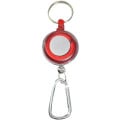 Transparent Badge Reel with Carabiner and Keyring