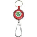 Transparent Badge Reel with Carabiner and Keyring
