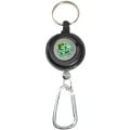 Transparent Badge Reel with Carabiner and Keyring