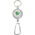 Transparent Badge Reel with Carabiner and Keyring