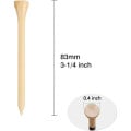 Natural Wooden Golf Tees 