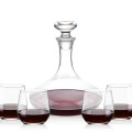 Elliston Decanter & Garland Stemless Wine Set