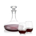Elliston Decanter & Stanford Stemless Wine Set
