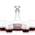 Elliston Decanter & Stanford Stemless Wine Set