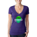 Next Level Ladies CVC Deep V Crew Neck Tee Shirts