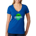 Next Level Ladies CVC Deep V Crew Neck Tee Shirts