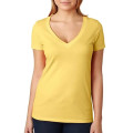 Next Level Ladies CVC Deep V Crew Neck Tee Shirts