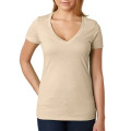 Next Level Ladies CVC Deep V Crew Neck Tee Shirts