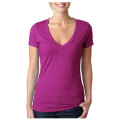 Next Level Ladies CVC Deep V Crew Neck Tee Shirts