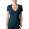 Next Level Ladies CVC Deep V Crew Neck Tee Shirts