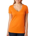 Next Level Ladies CVC Deep V Crew Neck Tee Shirts