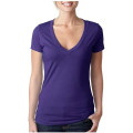 Next Level Ladies CVC Deep V Crew Neck Tee Shirts