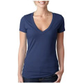Next Level Ladies CVC Deep V Crew Neck Tee Shirts