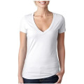Next Level Ladies CVC Deep V Crew Neck Tee Shirts