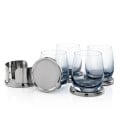 Baldoni Coasters & Soudan On-the-Rocks Set - Smoke