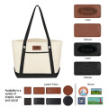 Medium Cotton Canvas Sailing Tote Bag