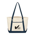 Medium Cotton Canvas Sailing Tote Bag