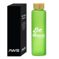 Aws 20 Oz. Belle Glass Bottle With Bamboo Lid
