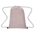 Posh Herringbone Drawstring Bag