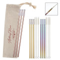 3- Pack Park Avenue Stainless Straw Kit with Cotton Pouch