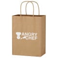 Kraft Paper Brown Shopping Bag - 8" x 10-1/4"