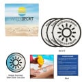 3-Pack Sunburn Alert UV Color-Changing Stickers With Cust...