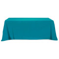 Flat Poly/Cotton 3-sided Table Cover - fits 8' standard t...