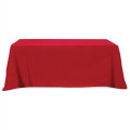 Flat Poly/Cotton 3-sided Table Cover - fits 8' standard t...